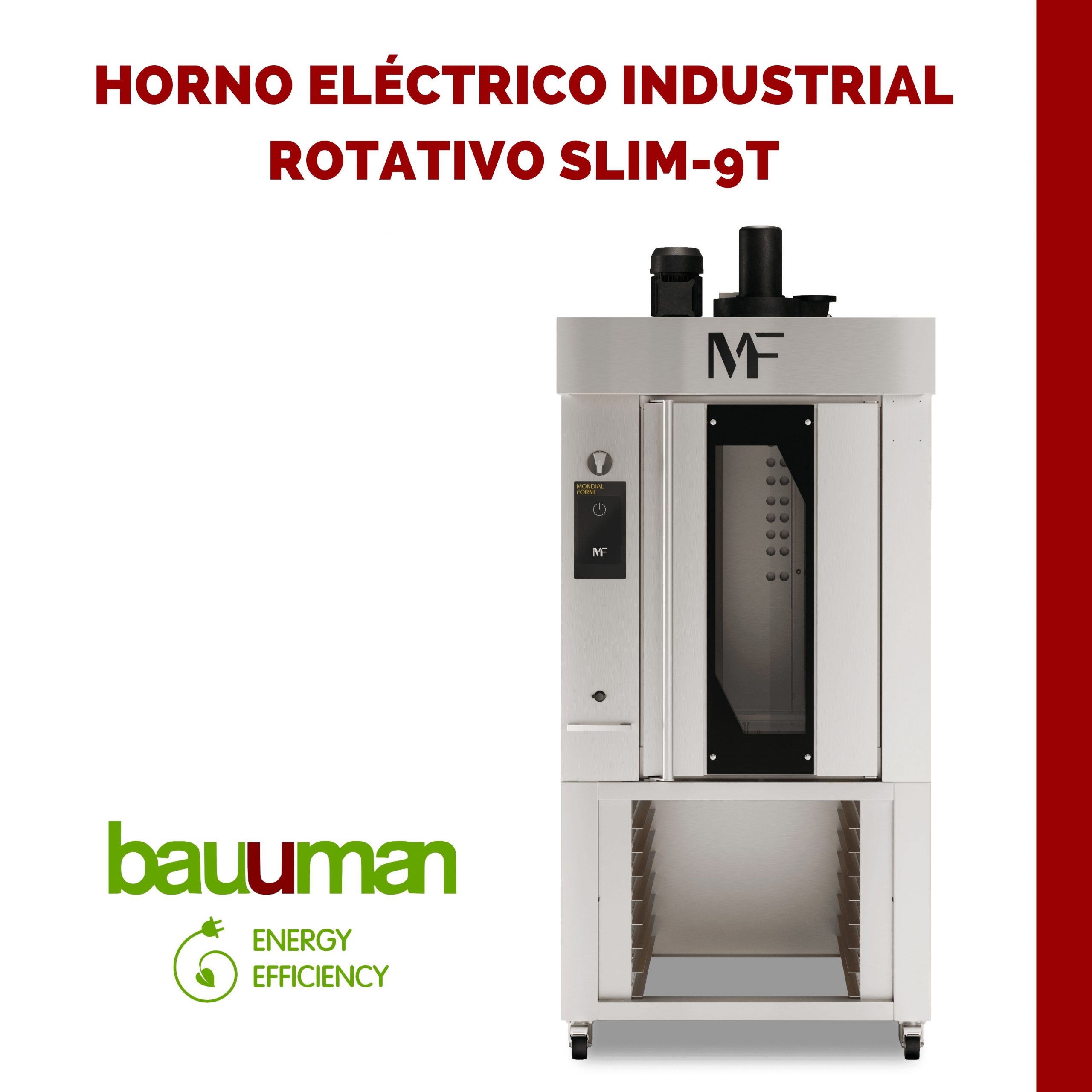 Horno eléctrico Mondial Forni Industrial Rotativo Slim 9-T
