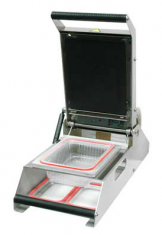 TSB150 - TERMOSELLADORA DE BANDEJAS
Termoselladora eléctrica para envasado de alimentos en barquetas, con sellado mediante soldadura de film por calor.