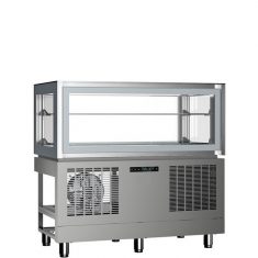 EXCLUSIVE 1RV SILVER EMPOTRABLE - VITRINA HORIZONTAL DE 1 ALTURA DE REFRIGERACIÓN VENTILADA EMPOTRABLE