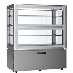 EXCLUSIVE 2RV SILVER - VITRINA HORIZONTAL DE 2 ALTURAS DE REFRIGERACIÓN VENTILADA